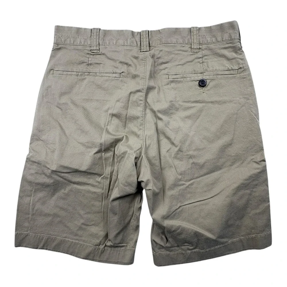 J.Crew Stretch Chino Shorts Mens 29 Khaki Beige Flat Front 9